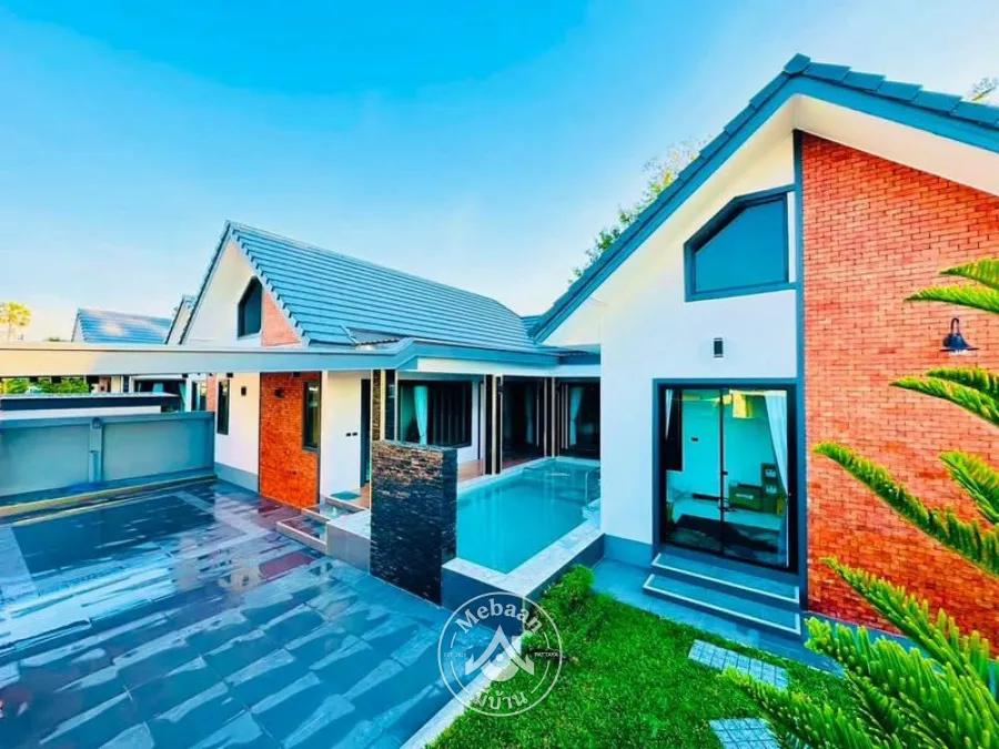 💫HOT SALE!!💥 3 Bedroom Pool Villa  7.99 Million Baht near Mabprachan Lake, Pattaya.