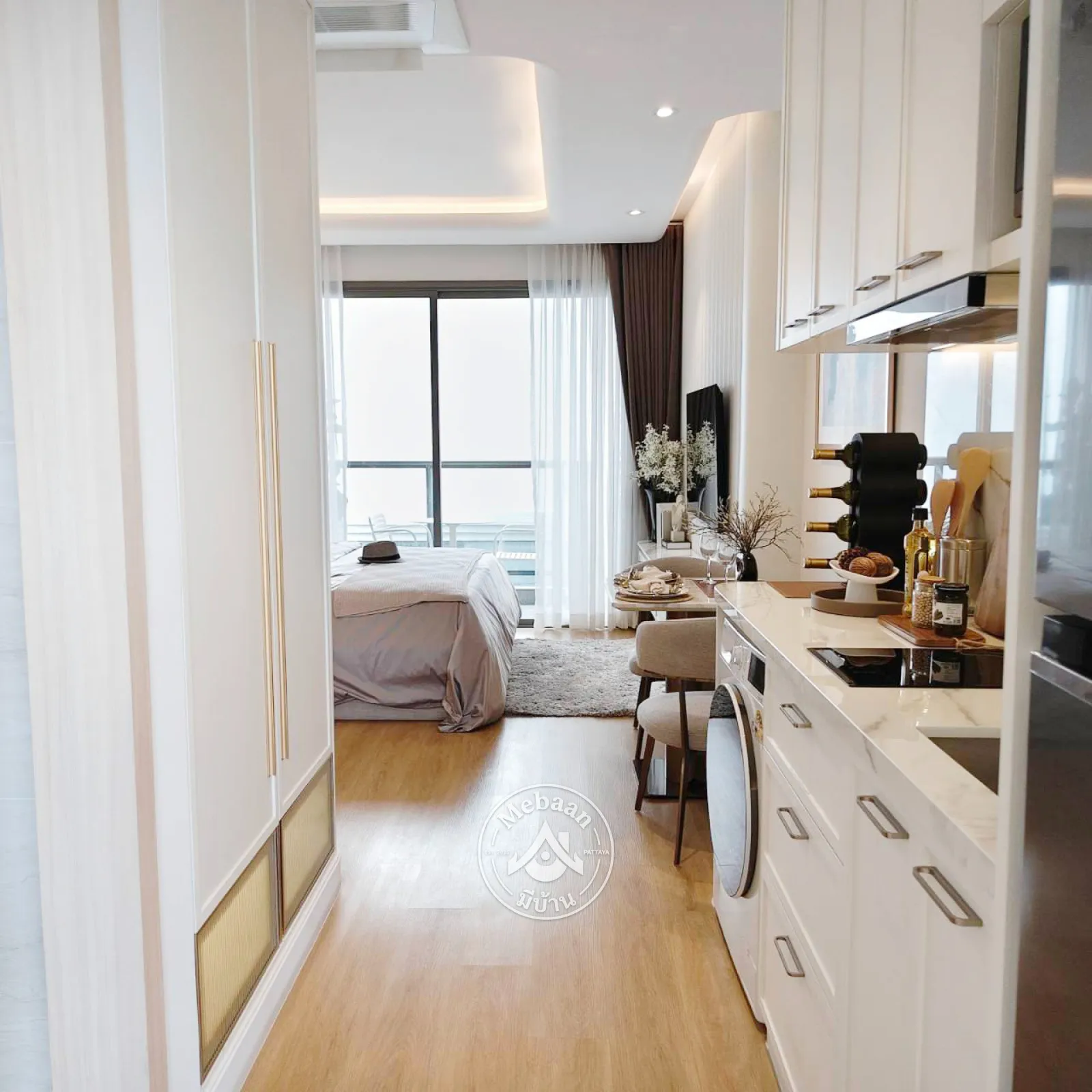 🏖️New project!!! Jomtien beach is just across the road from the project.—prices start from just 4,8xx,xxx Baht. — 2