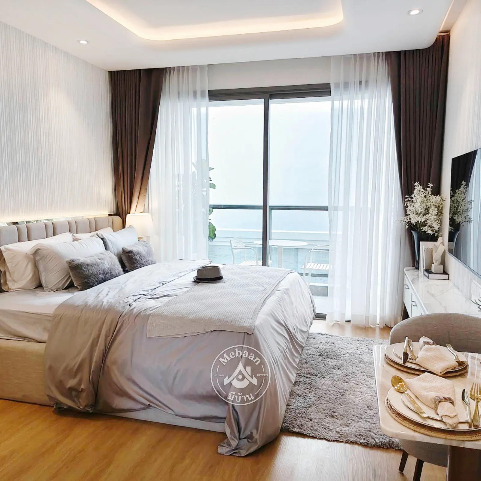 🏖️New project!!! Jomtien beach is just across the road from the project.—prices start from just 4,8xx,xxx Baht. — 7
