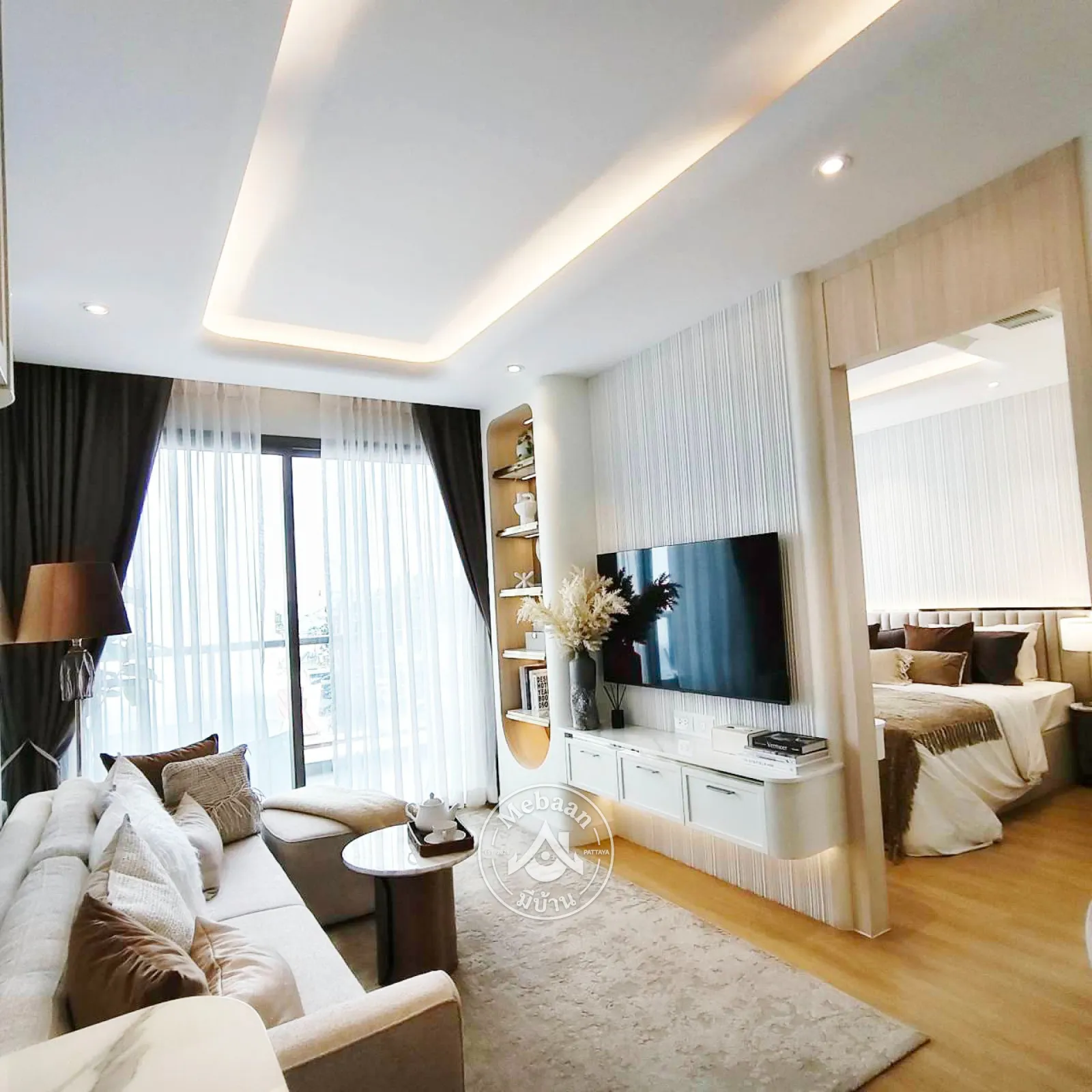 🏖️New project!!! Jomtien beach is just across the road from the project.—prices start from just 4,8xx,xxx Baht. — 24