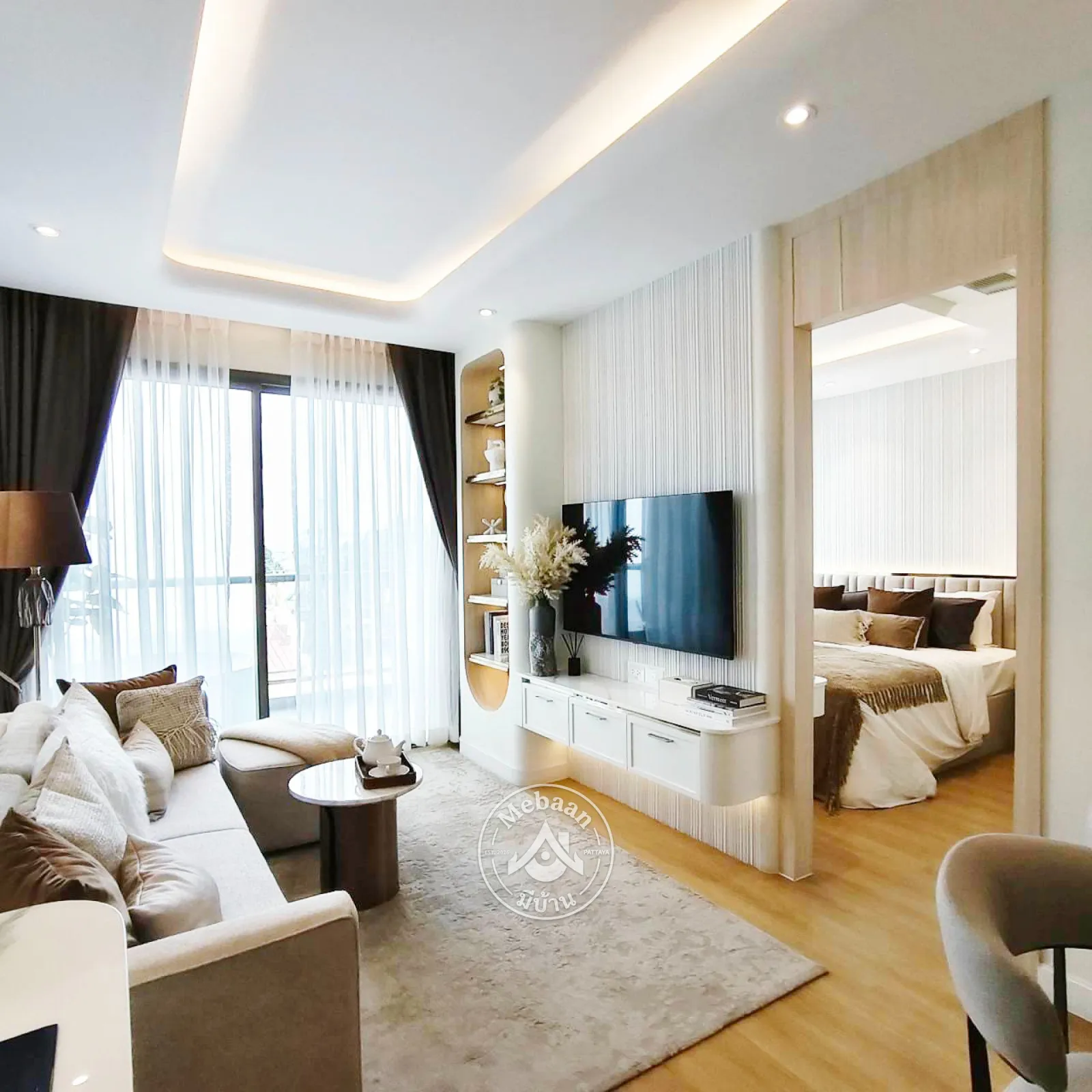 🏖️New project!!! Jomtien beach is just across the road from the project.—prices start from just 4,8xx,xxx Baht. — 35