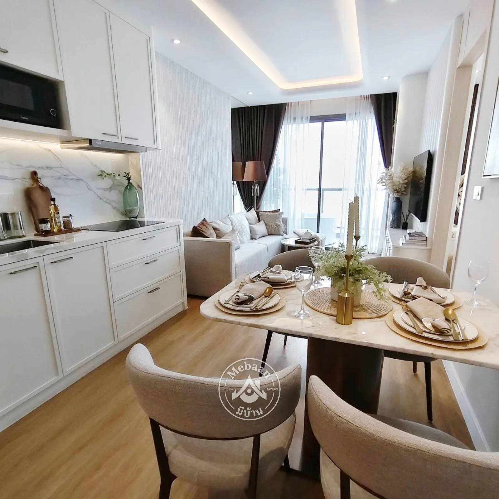🏖️New project!!! Jomtien beach is just across the road from the project.—prices start from just 4,8xx,xxx Baht. — 37