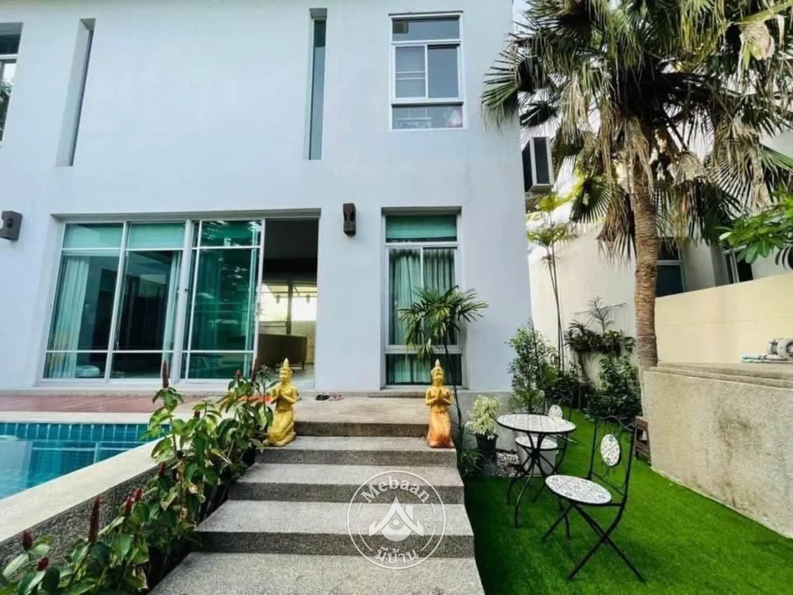 💫For Sale/Rent: 2-story, 3-bedroom detached house at Nagawari Pool Villa, Na Jomtien, Pattaya. — 11