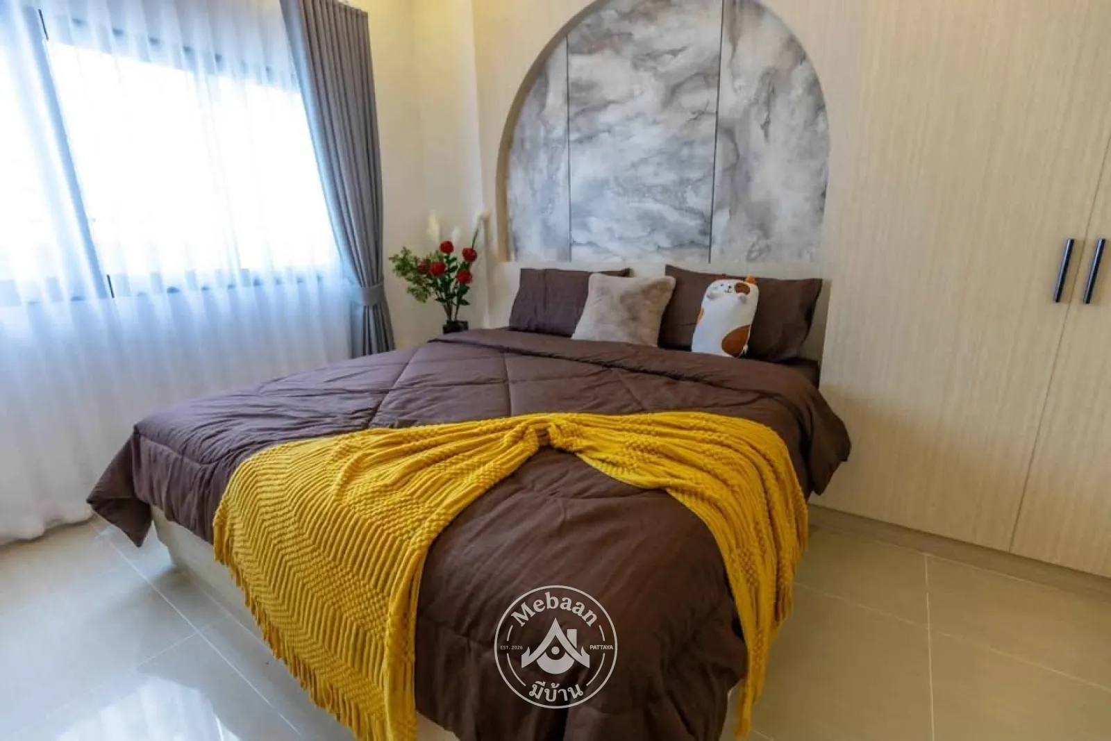 ✨💫No bank loan — direct payment to owner, 3 Bedroom Brand New House with Private Pool for Sale in Huay Yai — 15