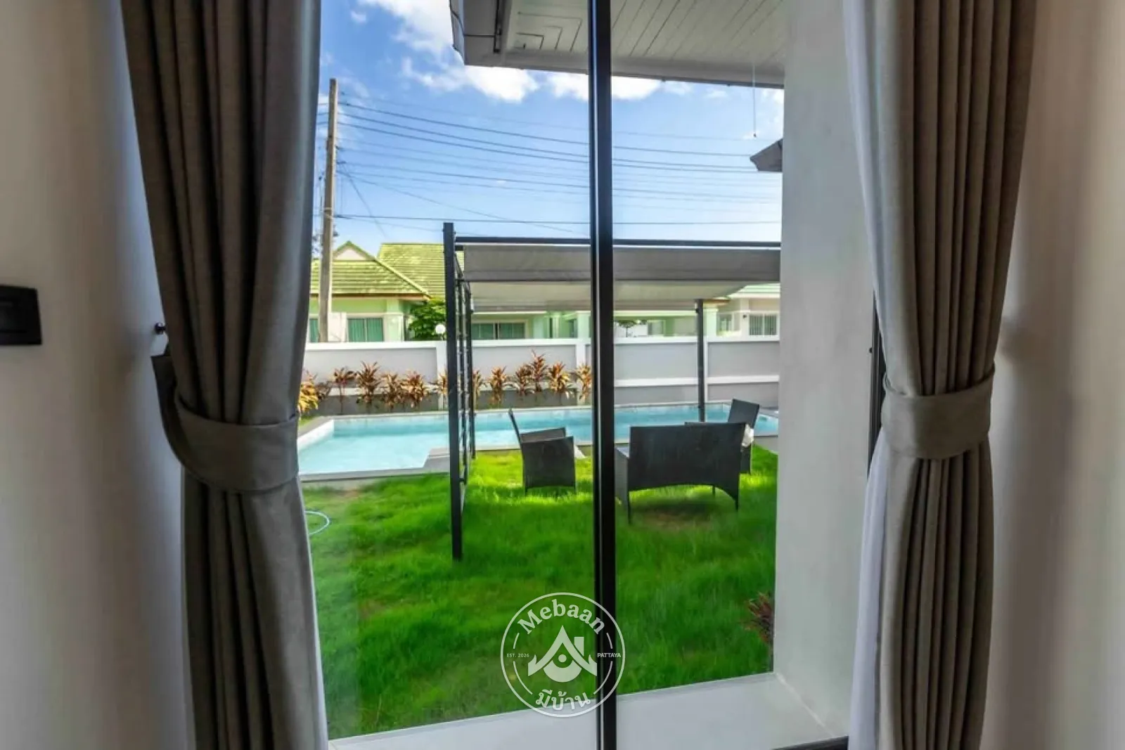 ✨💫No bank loan — direct payment to owner, 3 Bedroom Brand New House with Private Pool for Sale in Huay Yai — 34