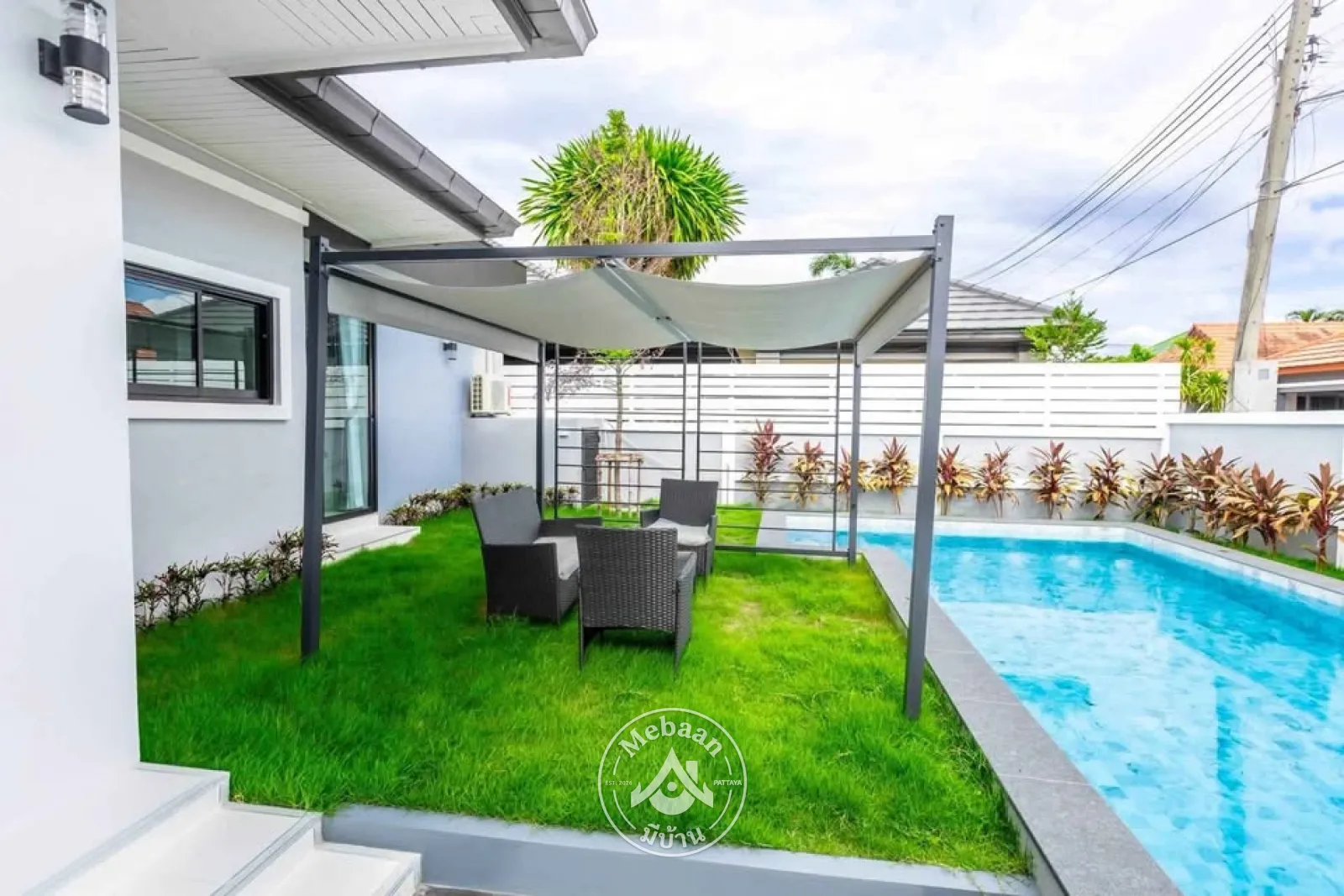 ✨💫No bank loan — direct payment to owner, 3 Bedroom Brand New House with Private Pool for Sale in Huay Yai — 35