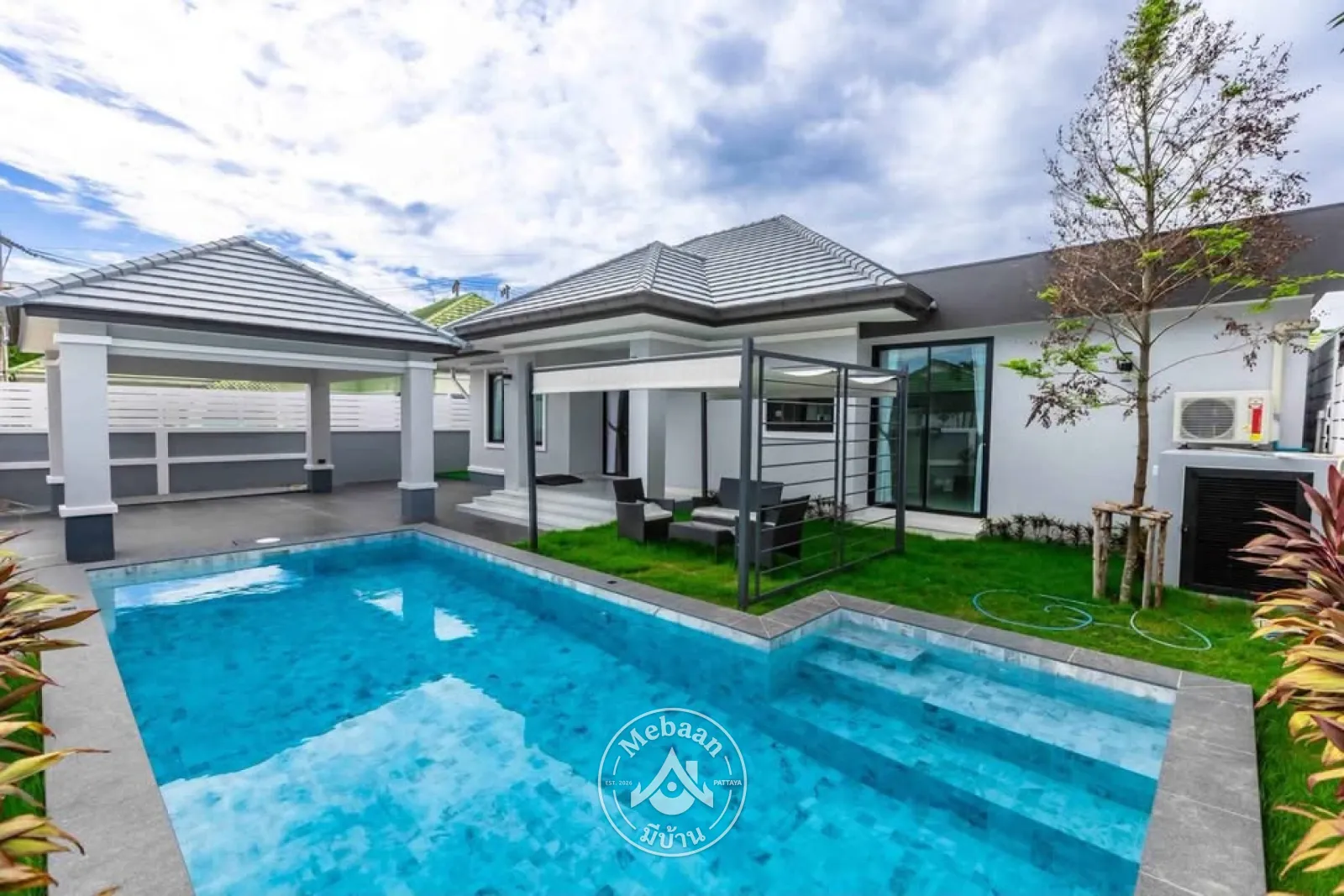 ✨💫No bank loan — direct payment to owner, 3 Bedroom Brand New House with Private Pool for Sale in Huay Yai — 38