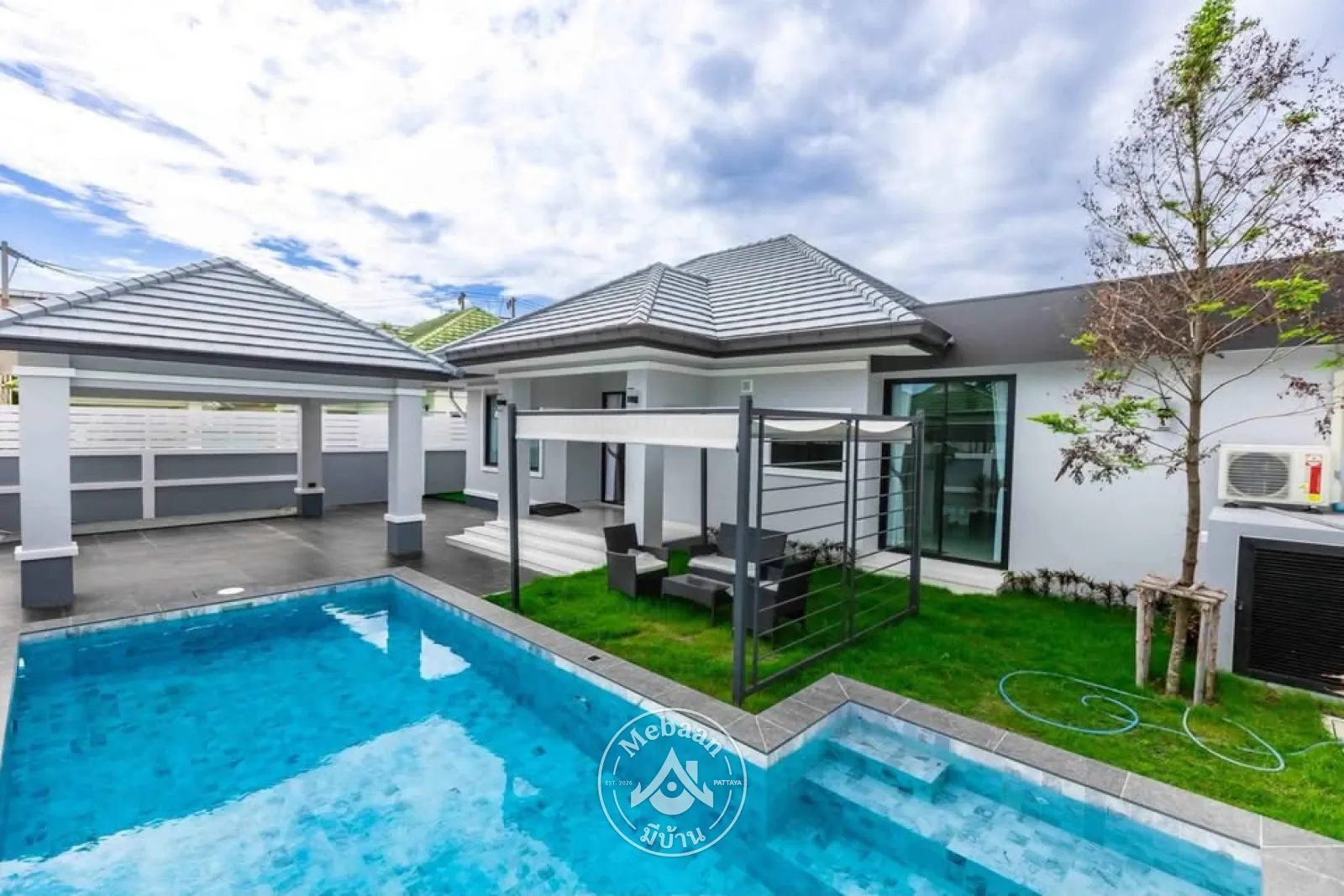 ✨💫No bank loan — direct payment to owner, 3 Bedroom Brand New House with Private Pool for Sale in Huay Yai — 39