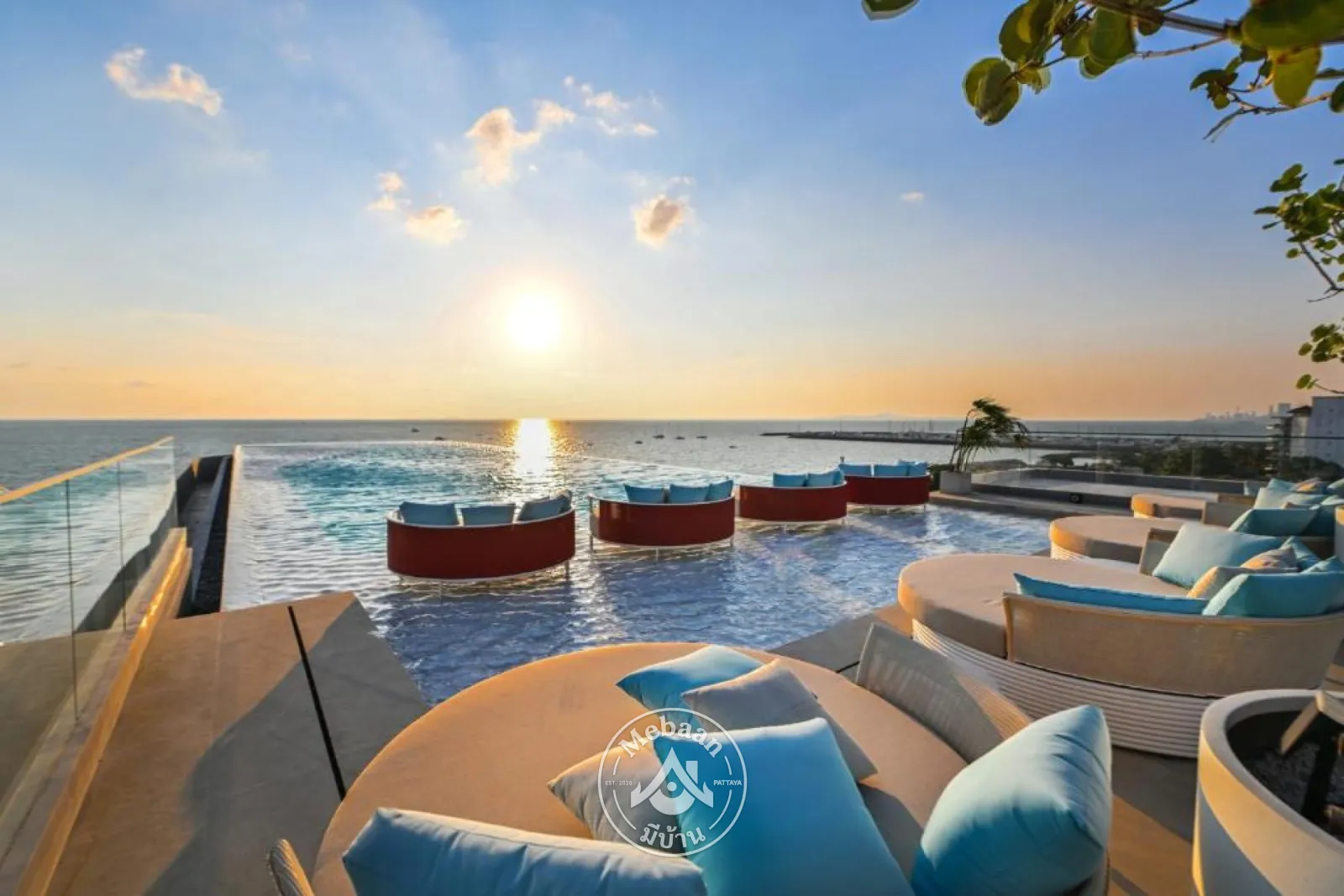 ✨🏖️Beachfront Luxury Condo for Rent at the Panora Estuaria Condo, Na Jomtien, Pattaya  — 1
