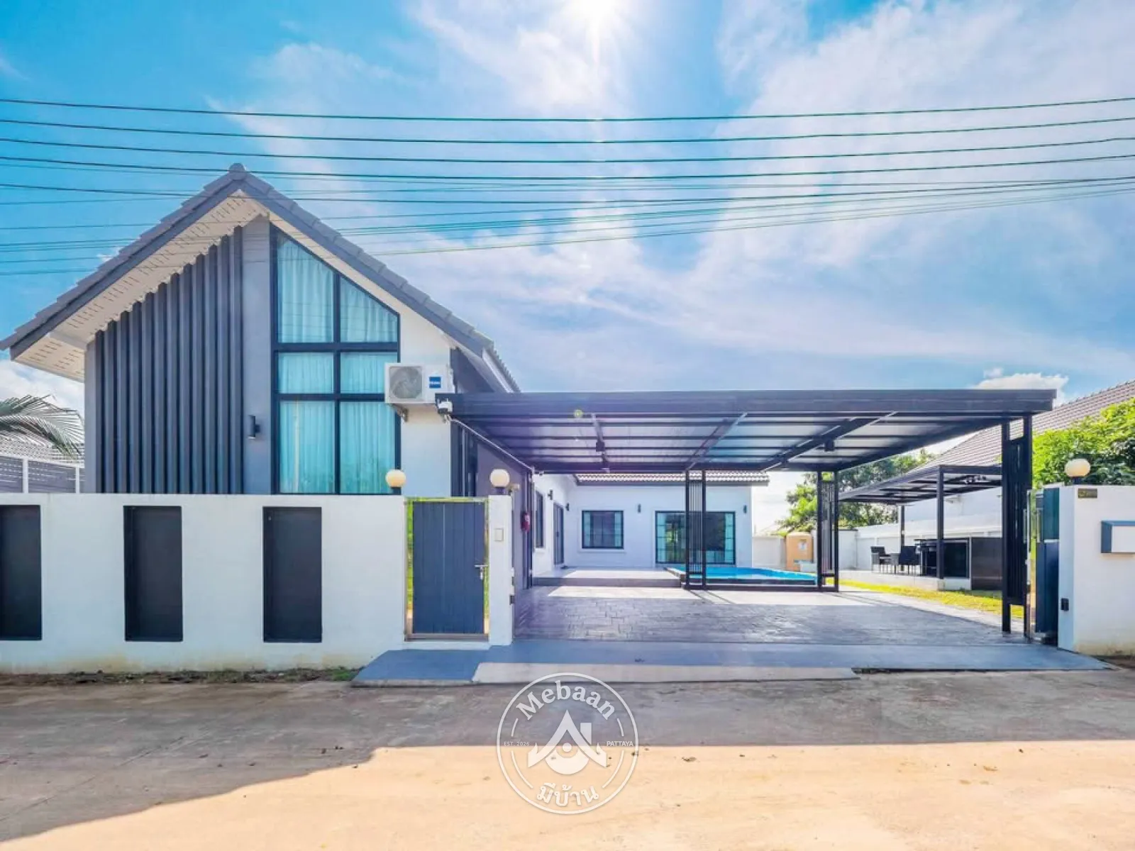 🌿🌸 ขายบ้าน 4 ห้องนอน ย่านอ่างเก็บน้ำมาบประชัน พัทยา — 2