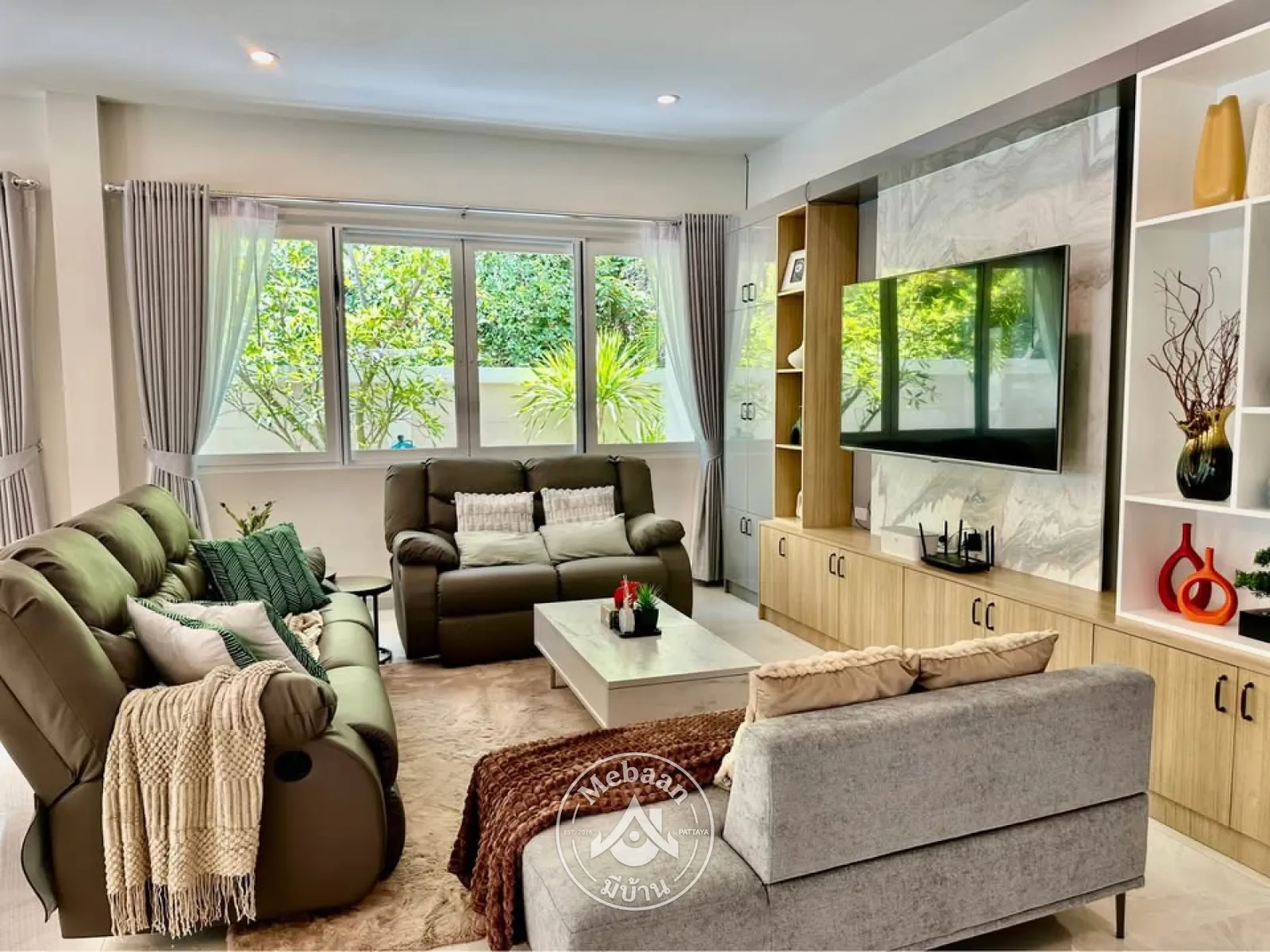 🏡 ขายด่วน! วิลล่าชั้นเดียวทันสมัยพร้อมสระว่ายน้ำส่วนตัว ในย่านห้วยใหญ่ พัทยา สำหรับขายและให้เช่า — 3