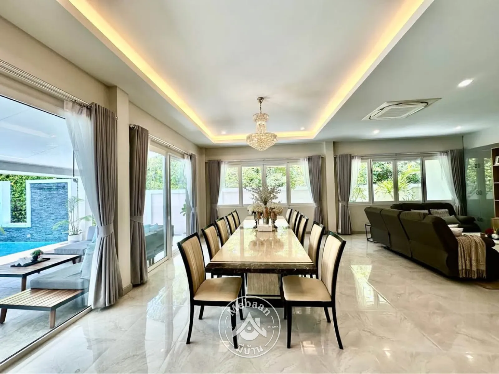 🏡 ขายด่วน! วิลล่าชั้นเดียวทันสมัยพร้อมสระว่ายน้ำส่วนตัว ในย่านห้วยใหญ่ พัทยา สำหรับขายและให้เช่า — 4